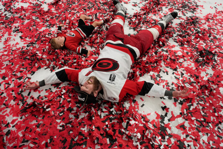 Slavin joins Morrow as only Americans to win Olympic gold, NHL title in same year